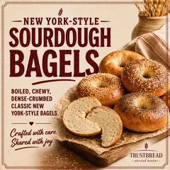 New York-Style Sourdough Bagels