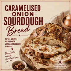 Caramelised Onion Sourdough Bread