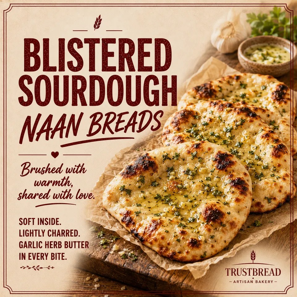 Sourdough Greek Yogurt Flatbreads
