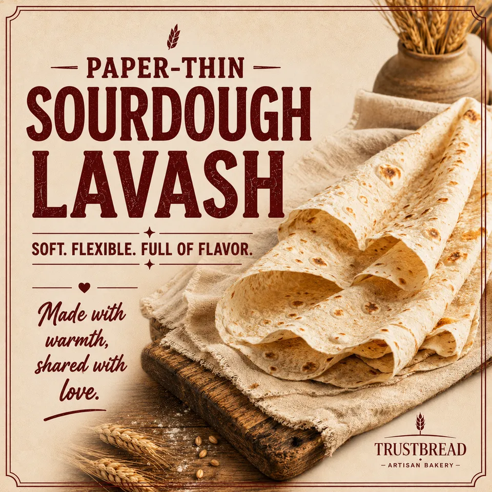 Teff & Quinoa Sourdough Flatbread