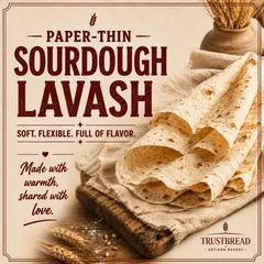 Teff & Quinoa Sourdough Flatbread