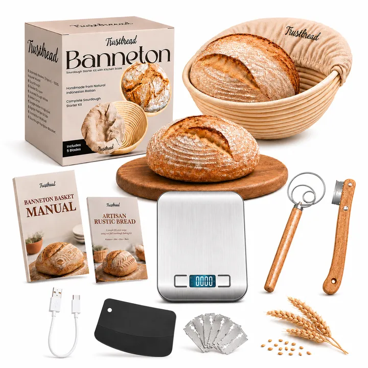Trustbread Banneton Sourdough Baking Kit